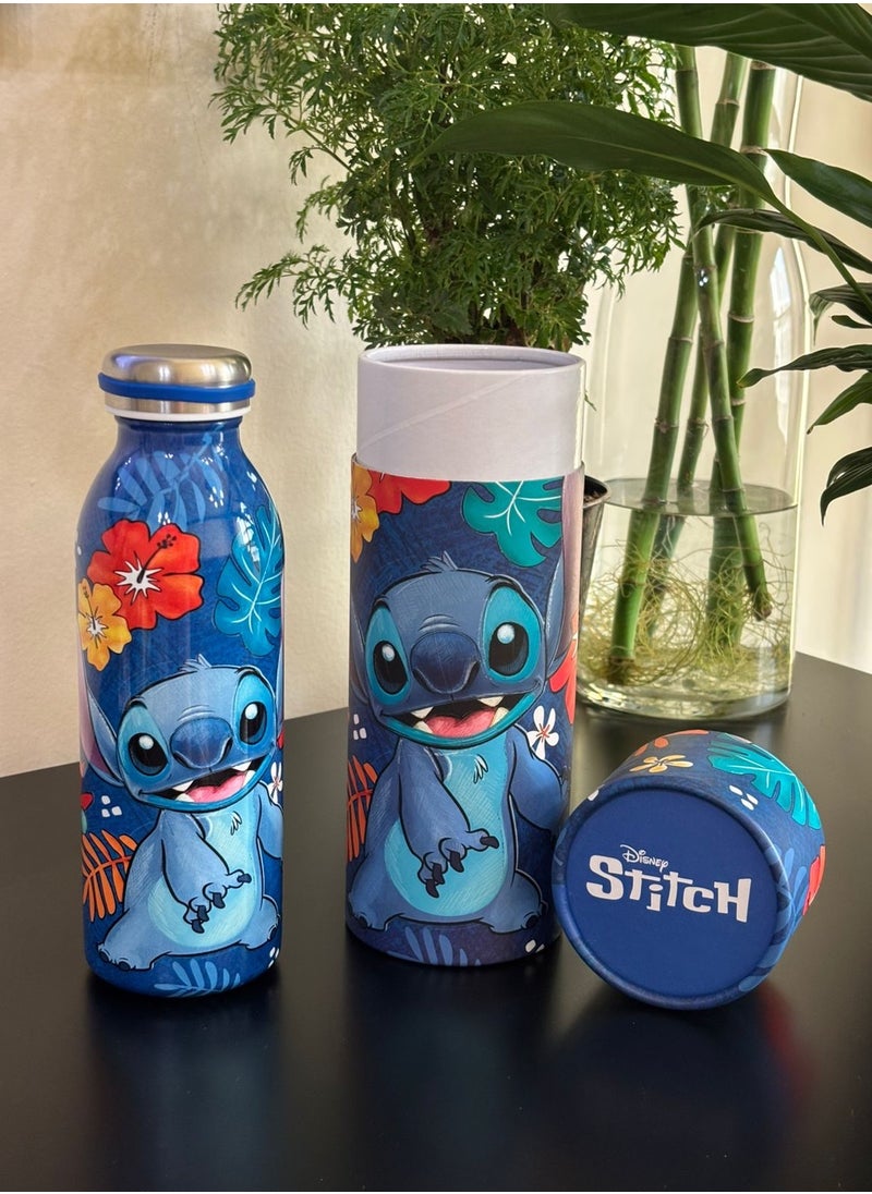 EGAN Water Bottle Stitch ml 500 Blue Color Material is Steel  - Image 3
