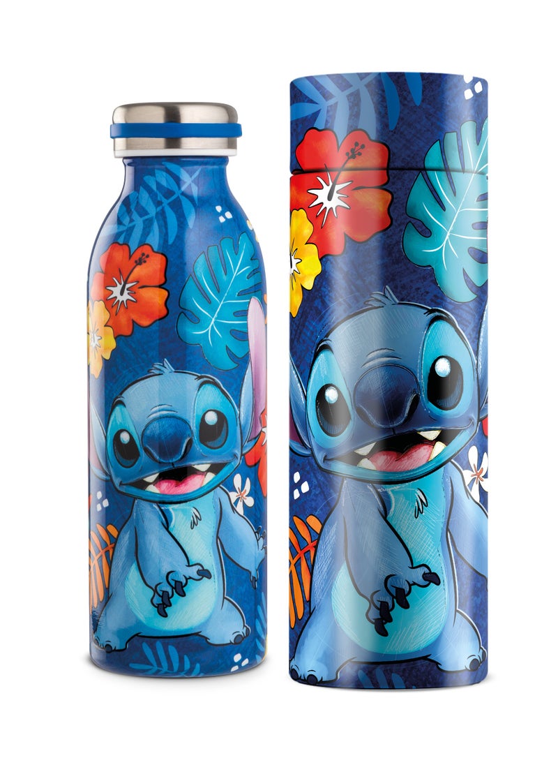 EGAN Water Bottle Stitch ml 500 Blue Color Material is Steel  - Image 1