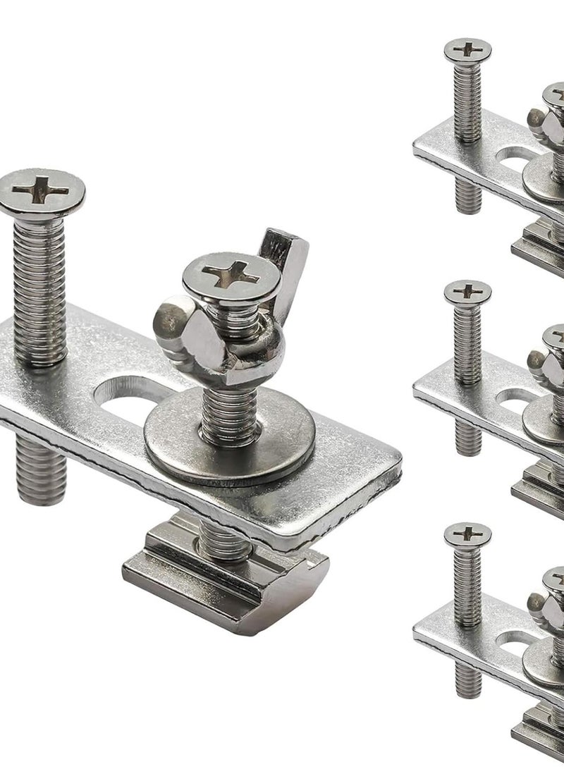 GGOOT Hold Down Clamp, Portable Track Clamps, Drill Press Clamp, T-Track Accessories, Bench Clamps Set, Drill Press Tool, Engraving Machine Clamp, Bench Clamps, Engraving Machine Hardware for Metalworking - Image 1