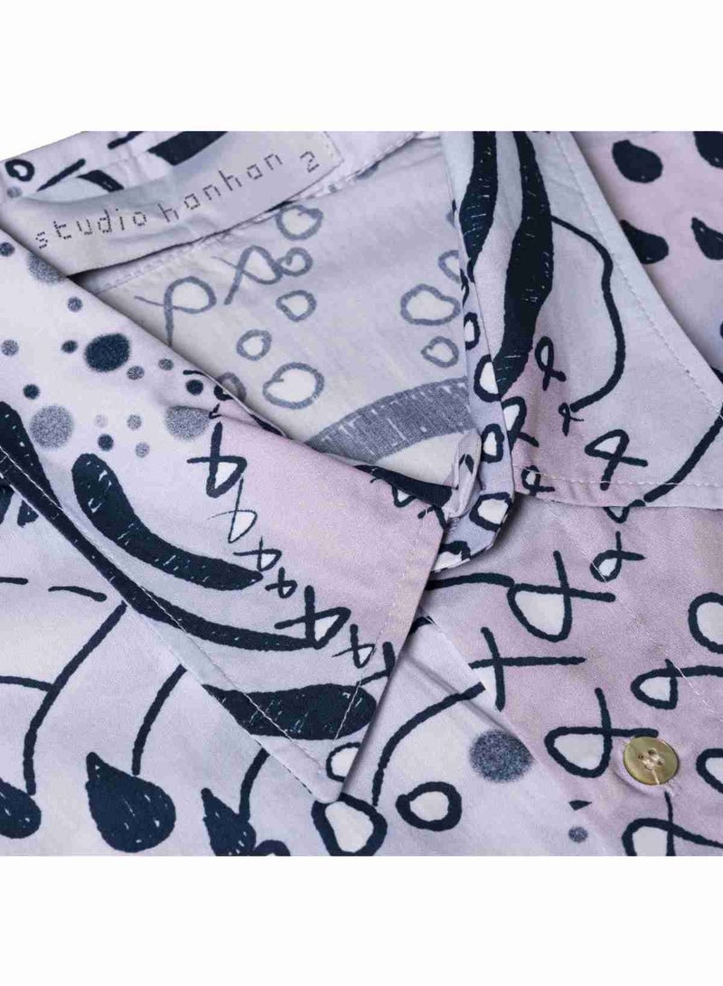 STUDIO HANHAN Short Sleeve Shirt White  - Image 3
