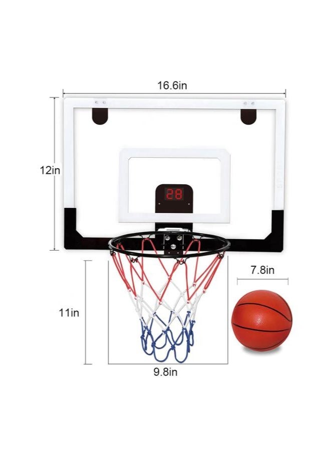 Eoptify Playful Foldable Mini Basketball Hoop – No-Drill Indoor Set for Door & Wall with Ball, Pump &  Accessories – Fun for Kids & Adults! - Image 4