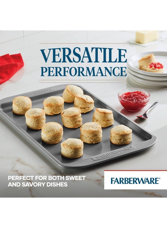 فاربرواير صواني خبز بسكويت غير لاصقة من فاربروير، مجموعة من 3 قطع، رمادي - Image 2