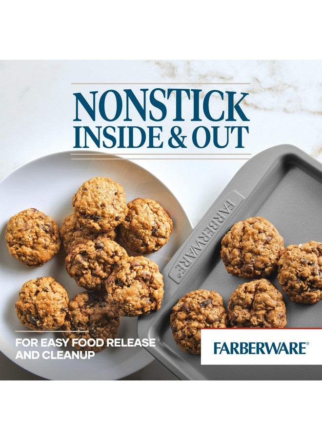 فاربرواير صواني خبز بسكويت غير لاصقة من فاربروير، مجموعة من 3 قطع، رمادي - Image 3