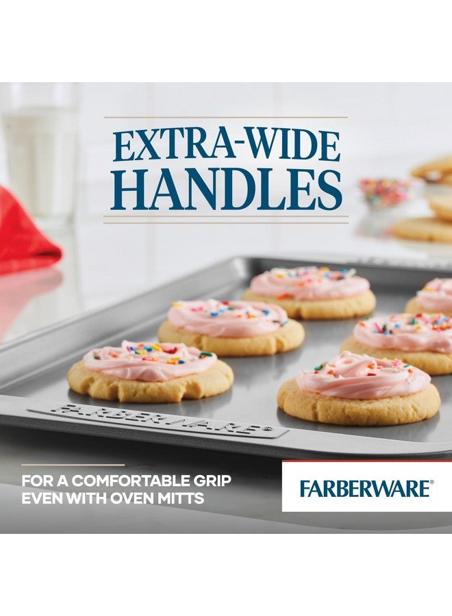 فاربرواير صواني خبز بسكويت غير لاصقة من فاربروير، مجموعة من 3 قطع، رمادي - Image 4