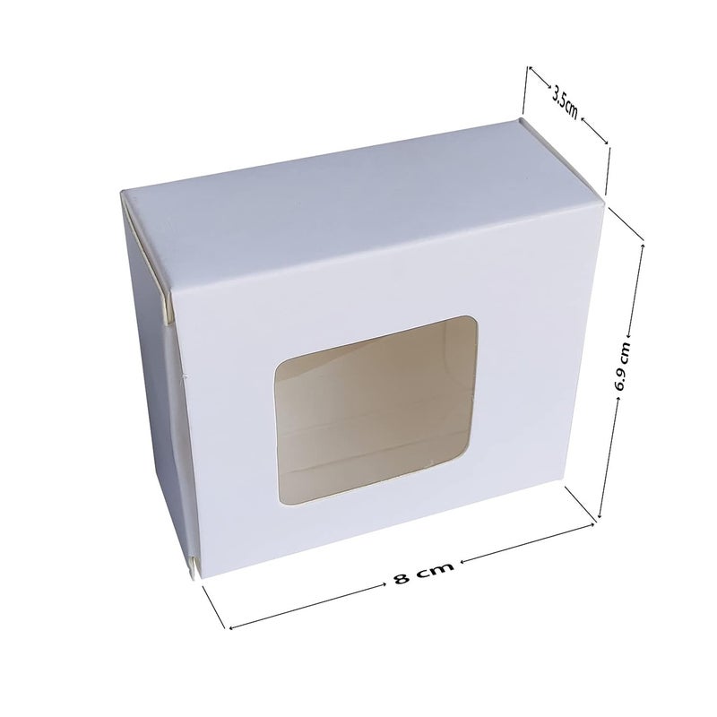Intactmedia Plain White Paper Soap Box Pack of 10 Size 8x69x3cm - Image 4
