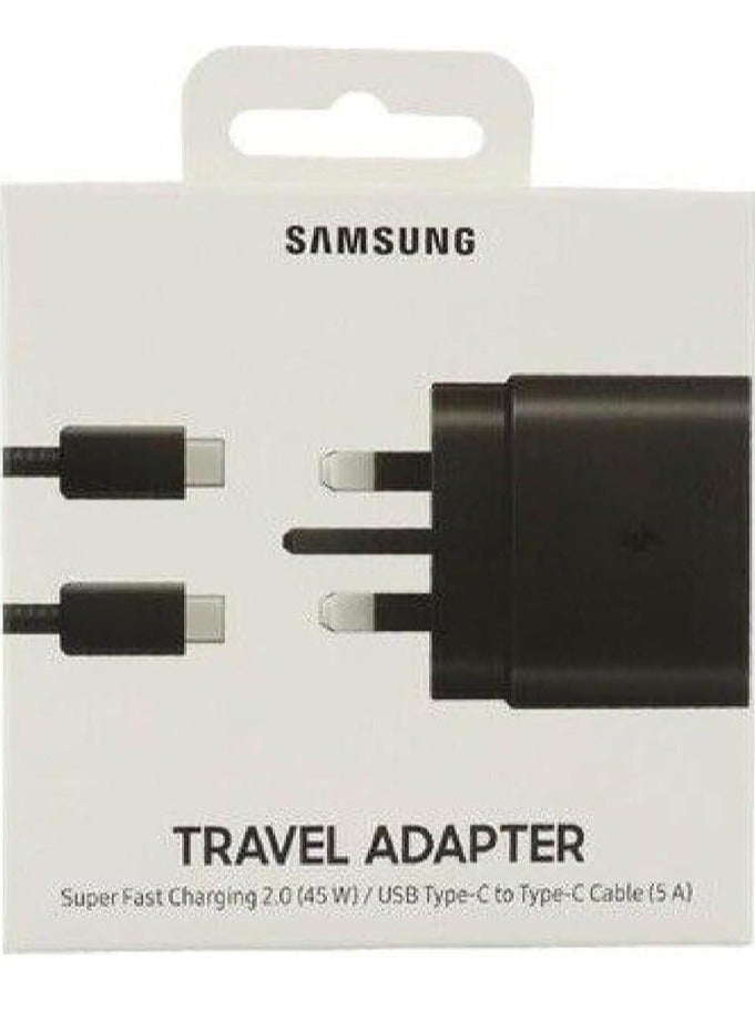 ELTRAZONE "Efficient Charging On-the-Go: Samsung UK Travel Adaptor (45W) in Sleek Black, with USB Type-C Cable for Quick and Reliable Power Delivery" - Image 4