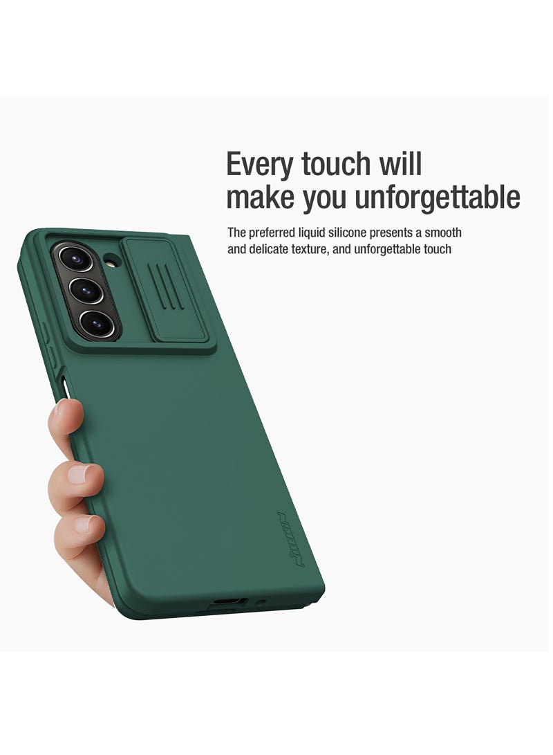 Nillkin Protective Cover Compatible with Samsung Galaxy Z Fold 5 5G CamShield Silky Liquid Silicone Slim Anti-Fingerprint Shockproof with Slide Camera Cover 180° Freely Foldable Phone Case - Image 3
