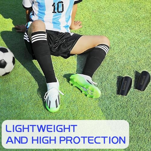 Optifit® Kids Shin Guards Set of 3 EVA Cushioning Shin Guards Shine Guards Sleeve and Knee High Compression Socks Teens Kids Sport Shin Guards Set - Image 5