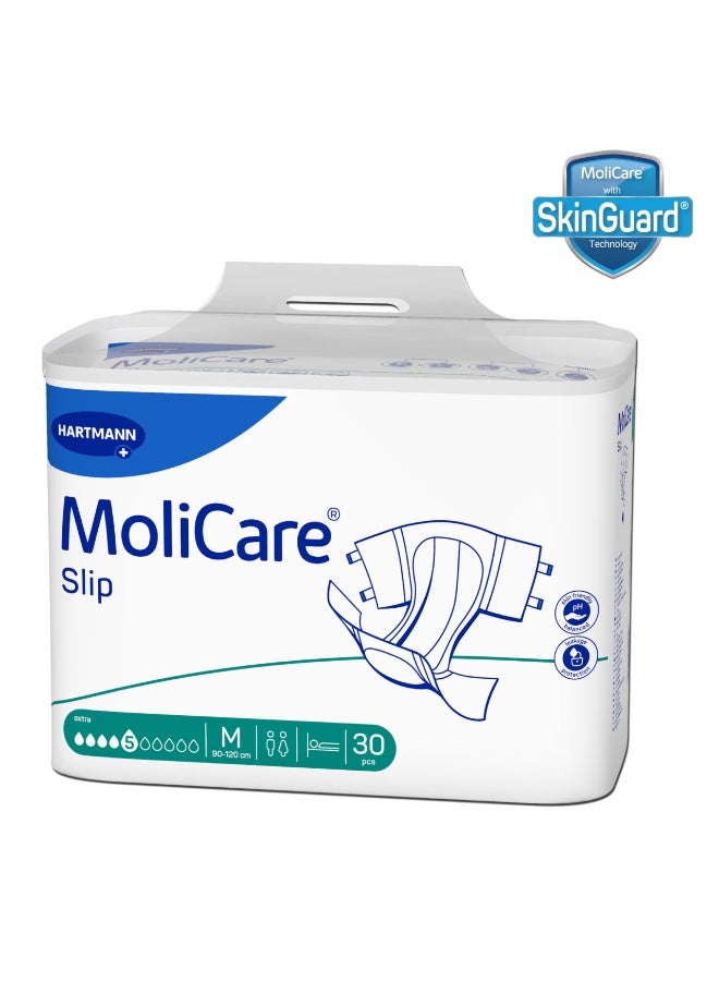 مولي كير موليكير  إكسترا , حفاضات السلَس للراشدين ,للنساء والرجال, متوسط,  ٥  قطرات ,  ٣٠ قطعة \ حزمة - Image 1