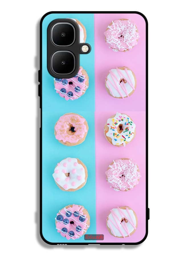 Tolwak Tecno Pop 10 Protective Case Cover Heather Donuts