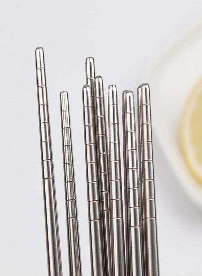 AKRIZA 5 Pair Spiral Wheat Stainless Steel Chopsticks Floral Design Wheat Straw Hand Grip - Image 5