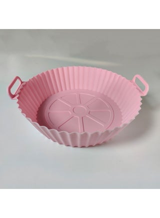 Air Fryer Baking Pan Silicone Baking Pan Round Baking Pan Household Silicone Air Fryer Baking Pan Silicone Cushion-Specifications:Pink-Color:Round Three-dimensional 20*17*5cm 60g - pzsku/ZFDAA94B4B201532E8934Z/45/_/1742807444/af4dc222-e555-4df3-ad59-2e40a04e3ac9