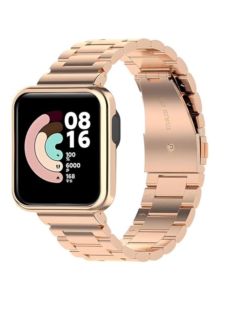 Strap for Xiaomi Mi Watch 2 Lite Bracelet, Stainless Steel Woven Mesh Strap with Frame for Redmi Watch 2 Lite