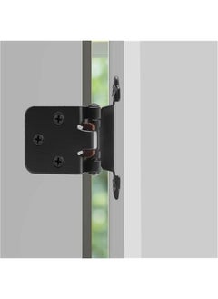 Generic 12 PCS Black Cabinet Door Hinges, 1/2 Overlay Kitchen Self Closing Hinges Hardware Replacement(6 Pairs)  - Image 4