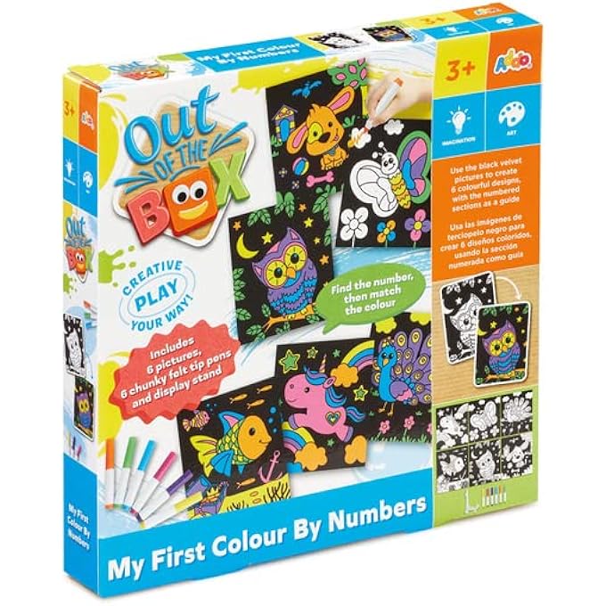 Out of The Box My First Colour By Numbers, Coloring & Learning, Kids Educational Toy, Use Your Imagination to Design All Kinds of Creations