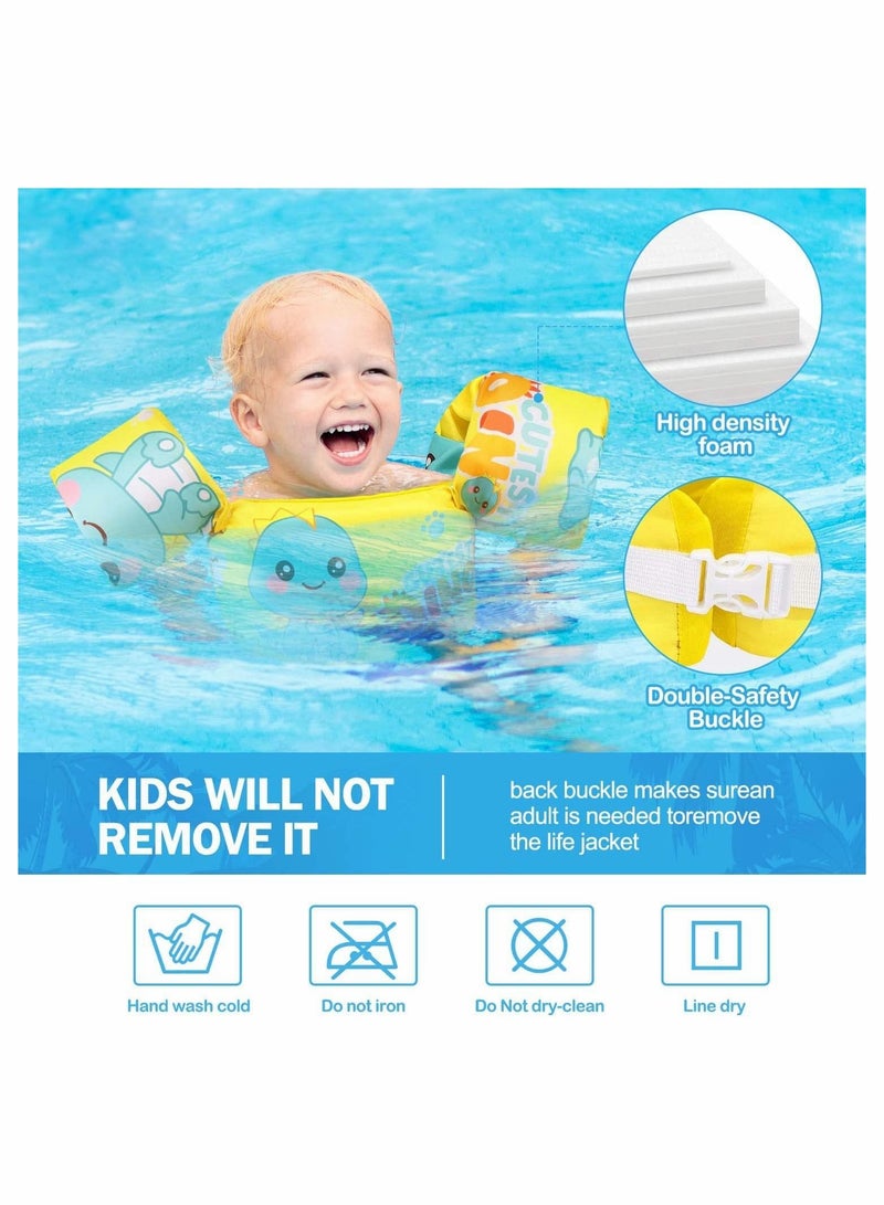 Excefore Kids Swimming Vest for 30-50 Pounds Boys and Girls, Toddler Floats with Shoulder Harness Arm Wings for 2,3,4,5,6,7 Years Old Baby Children Sea Beach Pool - Image 3