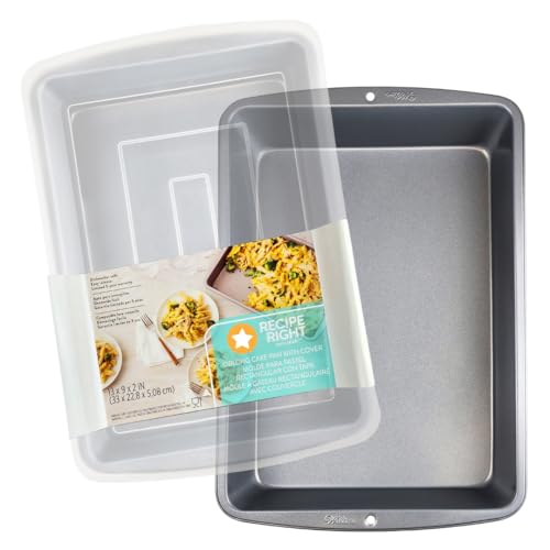 GEEOOLLAH 9x13 Inch Nonstick Rectangular Baking Pan with Lid – Covered Cake Pan for Brownies, Sheet Cakes, Lasagna – Durable, Dishwasher Safe, Freezer Safe - Image 1
