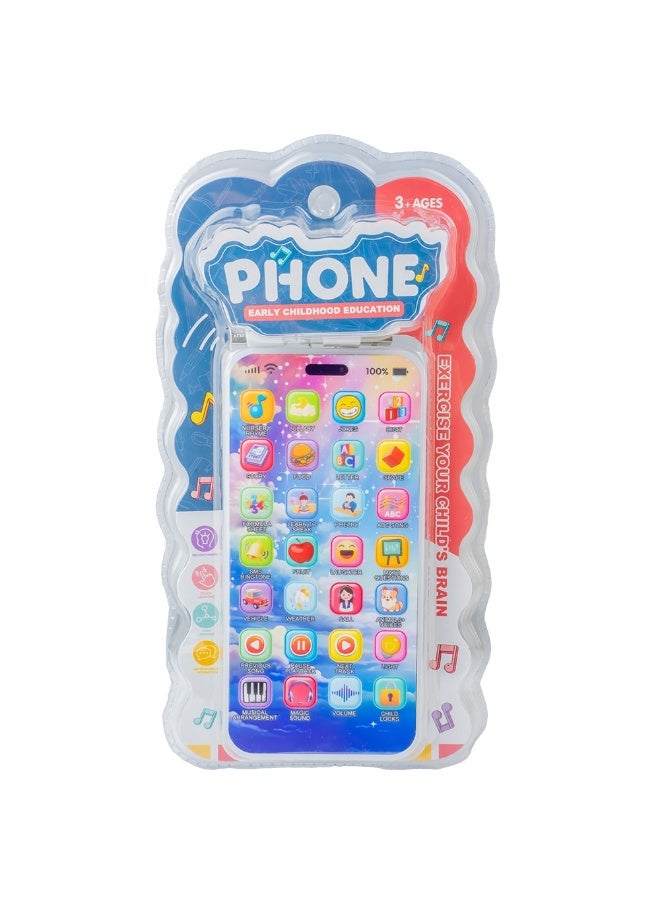 Kids Educational Toy Phone with USB Charging (Ages 3+) – Interactive Musical Learning Device - Image 1