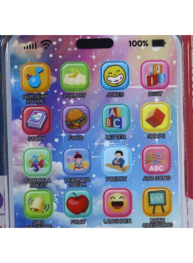 Kids Educational Toy Phone with USB Charging (Ages 3+) – Interactive Musical Learning Device - Image 4