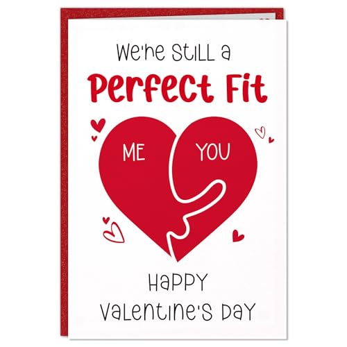 FLYAB Valentines Day Card with Envelope - Funny Valentines Day Cards for Her Him Husband Wife Boyfriend Girlfriend Romantic Anniversary Birthday Gift for Women Men Couple - Image 1