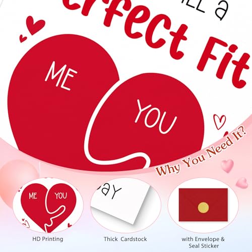 FLYAB Valentines Day Card with Envelope - Funny Valentines Day Cards for Her Him Husband Wife Boyfriend Girlfriend Romantic Anniversary Birthday Gift for Women Men Couple - Image 4