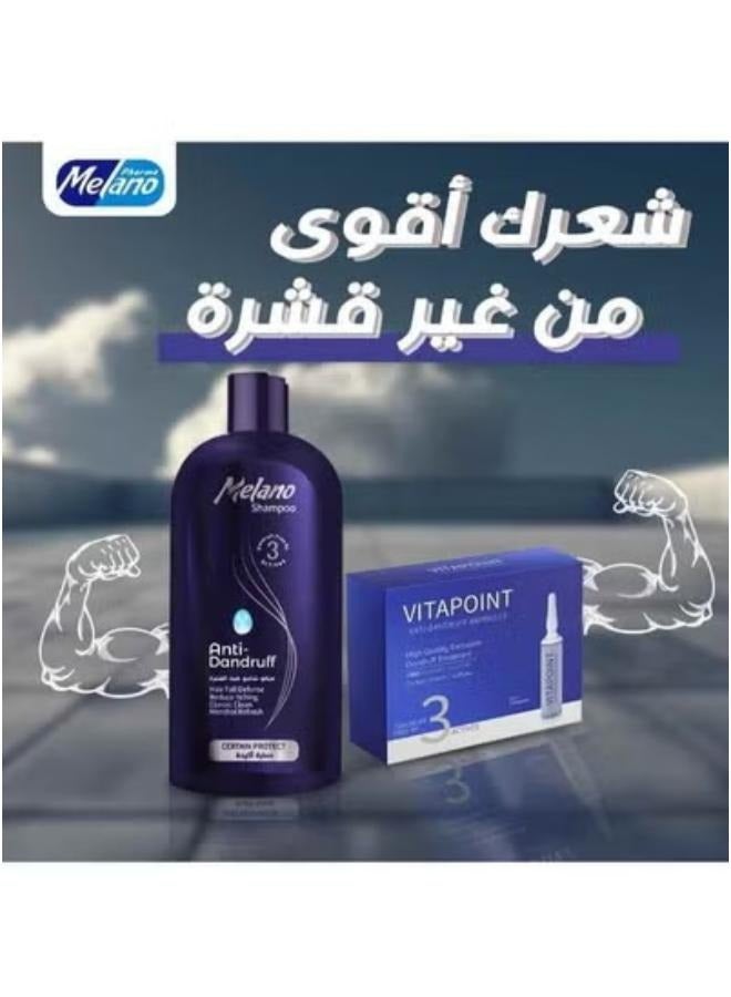 Melano Pharma Shampoo Anti-Dandruff And Vitapoint Anti Dandruff Ampoule  - Image 3