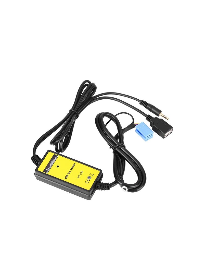 Auto Car USB AuxIn Adapter MP3 Player Radio Audio Interface for