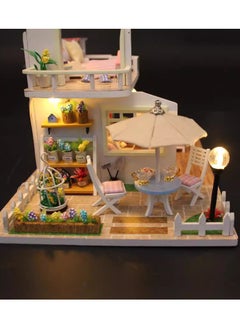 XCRJ 3D DIY Wooden Loft Assembly Model, Craft Miniature Dollhouse With Furniture Wooden House Room Toy Kit For Kids  - Image 3