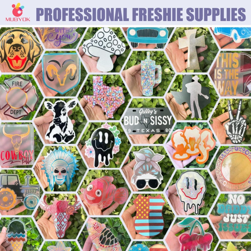 MUBYOK (300 Design Optional) MUBYOK M548 Floral Chicken Silicone Freshie Mold for Baking Aroma Beads Car Freshie Supplies - Image 5