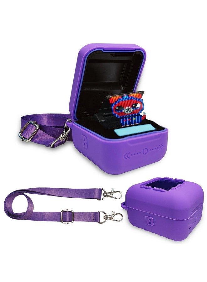 JCHPINE Silicone Cover Case for Bitzee Interactive Toy Digital Pet and Case, Protective Skin Sleeve for Bitzee Virtual Electronic Pets Accessories (Case Only) (Purple, Case for Bitzee 15 Animals) - Image 1