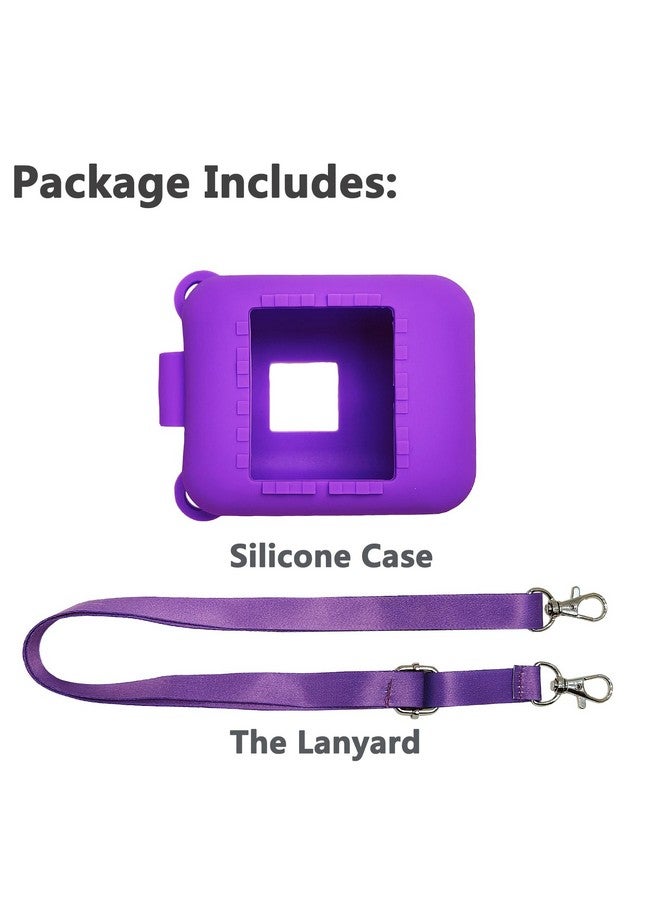 JCHPINE Silicone Cover Case for Bitzee Interactive Toy Digital Pet and Case, Protective Skin Sleeve for Bitzee Virtual Electronic Pets Accessories (Case Only) (Purple, Case for Bitzee 15 Animals) - Image 3