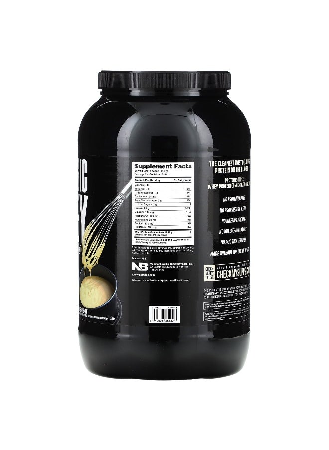 NutraBio NutraBio, Classic Whey Protein, Cake Batter, 2 lb (907 g)  - Image 2