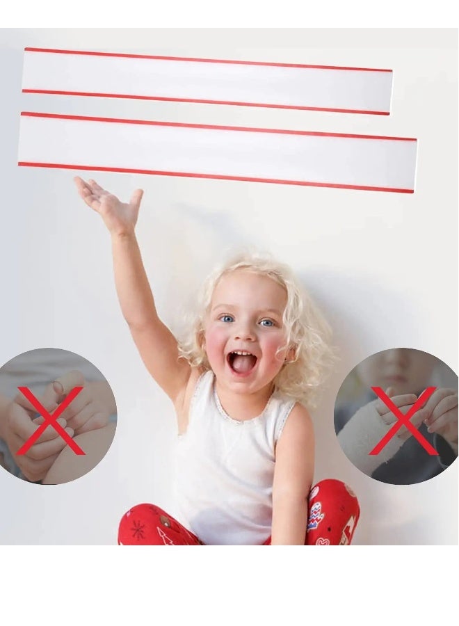 Doorman Finger Clip Child Safety Door Guard - Anti-Pinch Hand Protection Strip for Babies, 90° and 180° Door Angle Set, Prevents Finger Injuries and Ensures Safety. - Image 2
