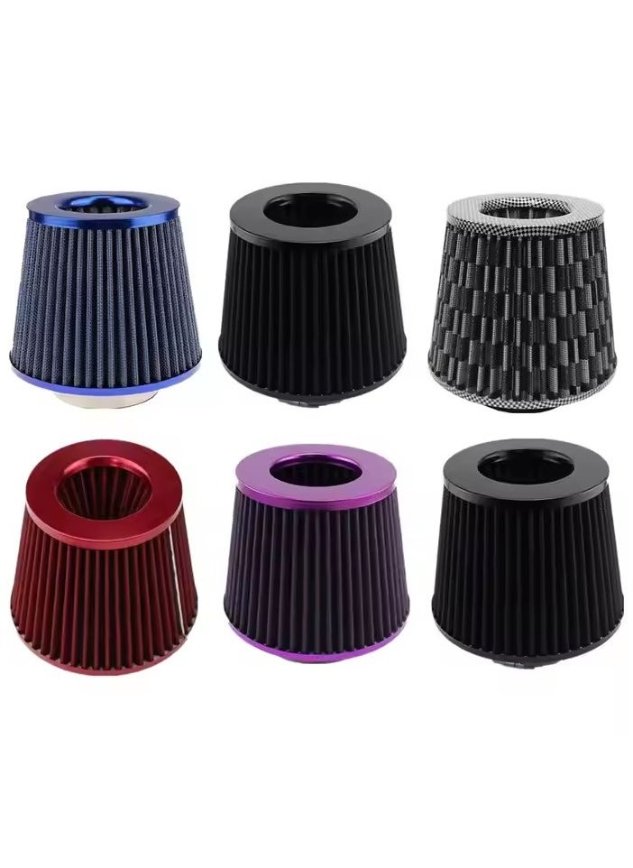 Generic - 76mm universal clip-on air intake filter: high performance, high quality washable replacement filter, car modification, mushroom head air filter, large flow air intake mushroom head air filter - Image 1