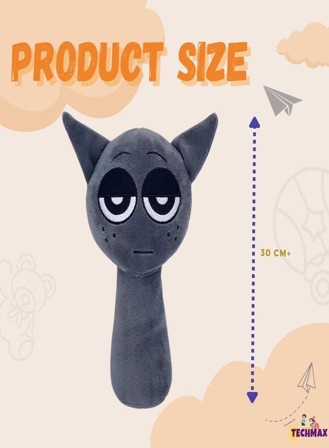 TechMax Solution Grey Sprunki Plush Toys - Image 2