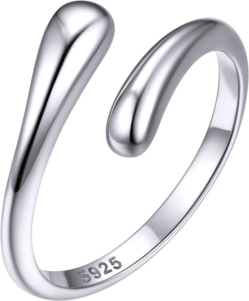 ChicSilver 925 Sterling Silver Toe Ring Minimalist Hypoallergenic Adjustable Band Ring Summer Beach Bare Foot Jewelry - Image 1