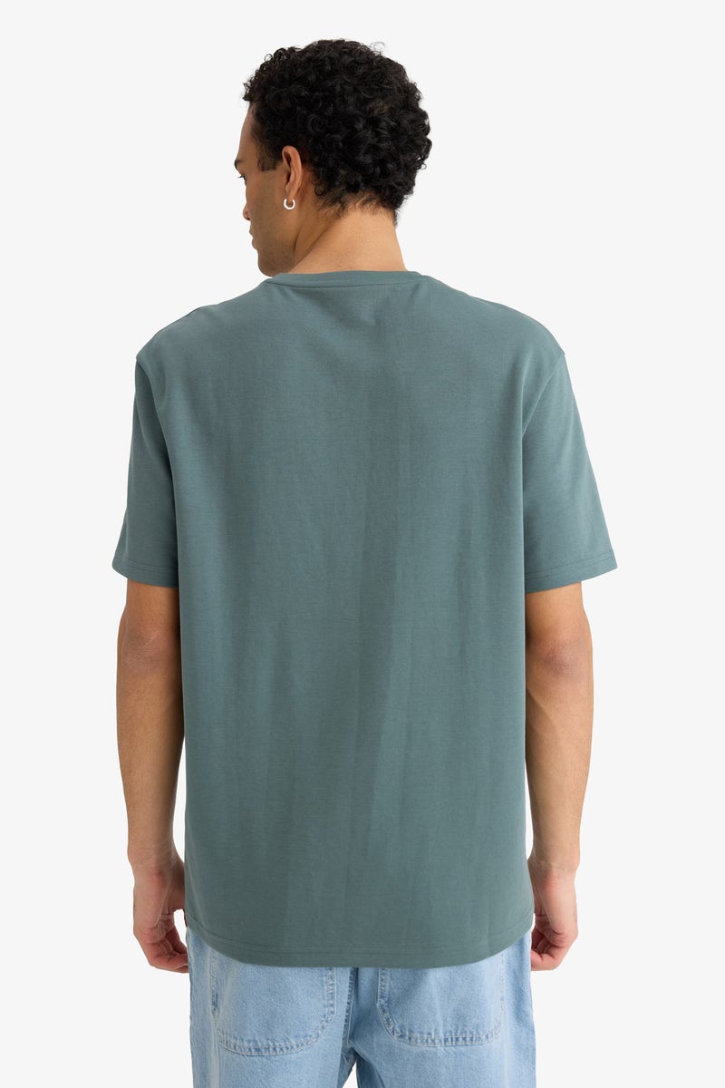 ديفاكتو تيشيرت نص كم قصة عادية برقبة مستديرة - Image 5