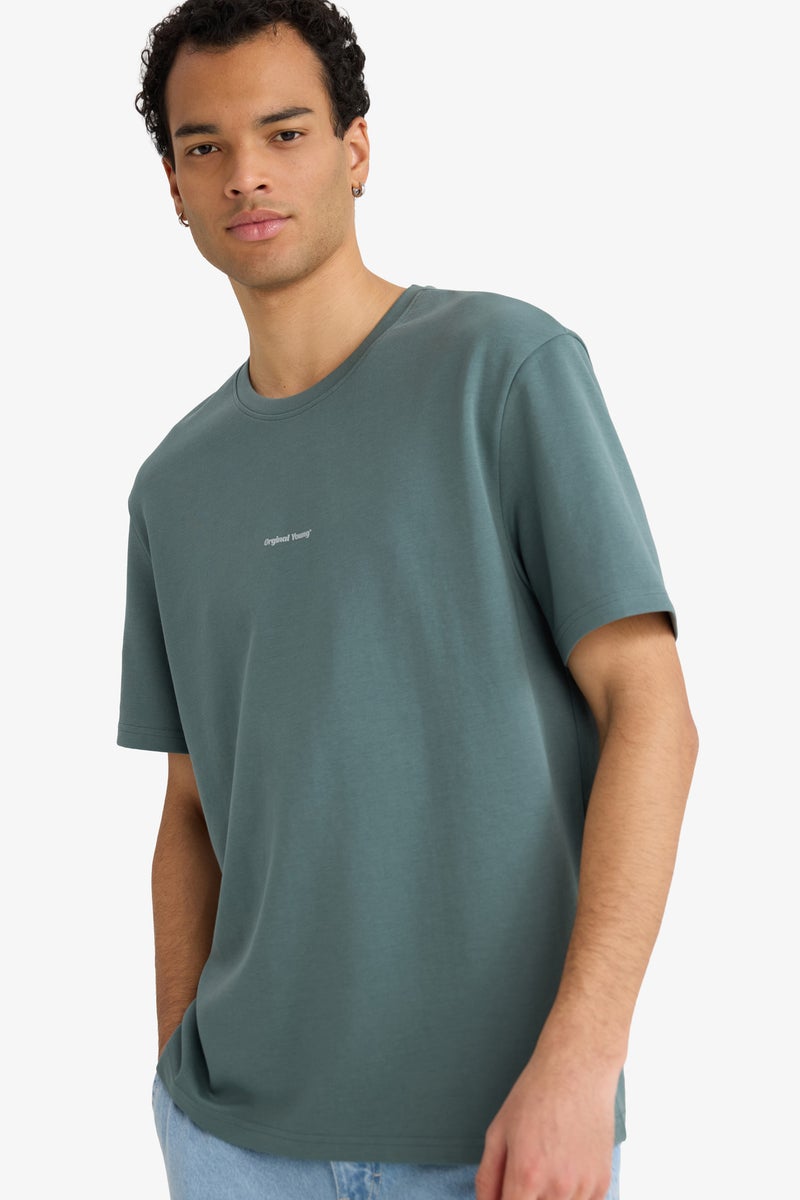 ديفاكتو تيشيرت نص كم قصة عادية برقبة مستديرة - Image 3