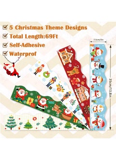 69Ft Christmas Bulletin Board Border, Self-Adhesive Christmas Border For Bulletin Board, Snowman Gingerbread Santa Nutcracker Tree Christmas Borders For Classroom Office Home, 5 Designs - pzsku/ZFDAB7BB0B27121E486CEZ/45/_/1735214725/50b92ef7-ce51-47a9-8dfc-954208d53391