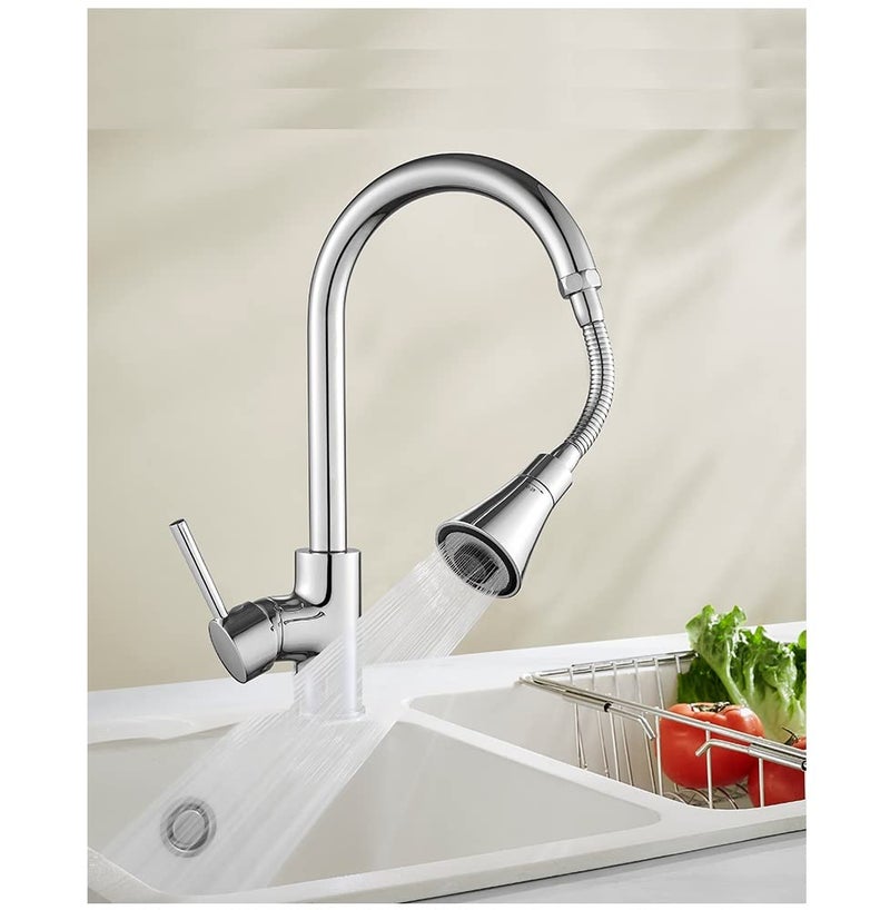 NAIDEV kitchen Faucet Sprayer Head faucet extender nozzle,kitchen faucet, 2 Modes Adjustable High Water Flow Sink Faucet Booster Nozzle, Faucet Universal stereotyped bubbler (faucet nozzle E - 1) - Image 2