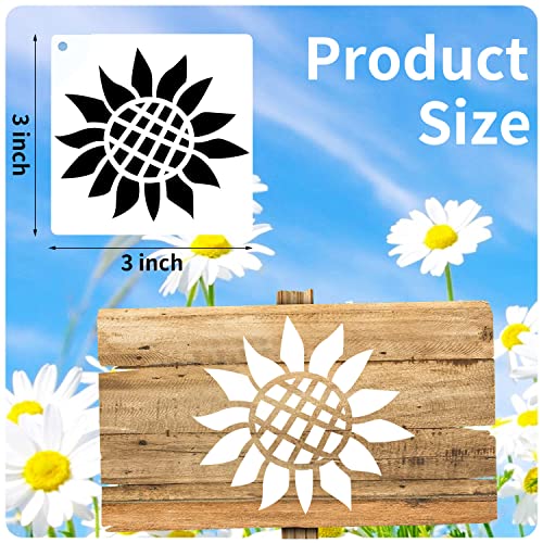 eageus 64 Pieces Stencils for Painting, Small Reusable Flower Plant Stencil, Art Craft Template for Painting on Wood, Wall, Fabric, Rock, Chalkboard, Sign, DIY Art Scrapbook Projects(Plants) - Image 2