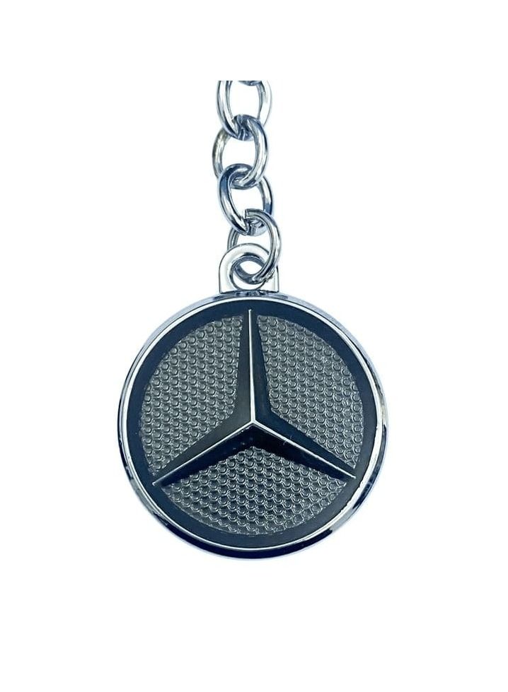 BENZ سلسلة مفاتيح معدنية بشعار ماركة السيارة لحلقة مفاتيح السيارات - Image 3