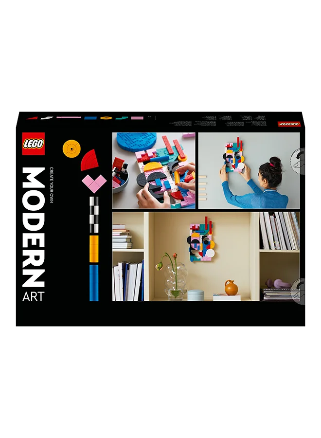 ليغو Art Modern Art 31210 Building Kit; Abstract Wall Art And A Gift Idea For Artistic People; Set For Adults Who Enjoy Craft Hobbies (805 Pieces)
