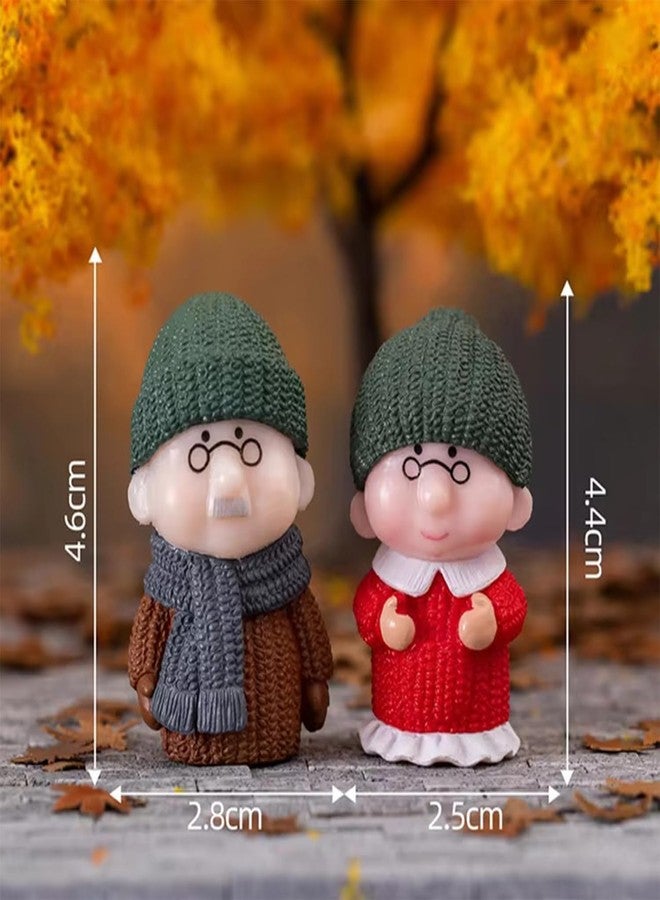 Ascension Set of 2 Old Aged Winter Wear Love Couple Set Decorative Showpiece for Home Room Decor Table Decoration Gift for Grand Parents Husband Wife Anniversary Birthday Valentines Gifts & Gift Items - Image 5