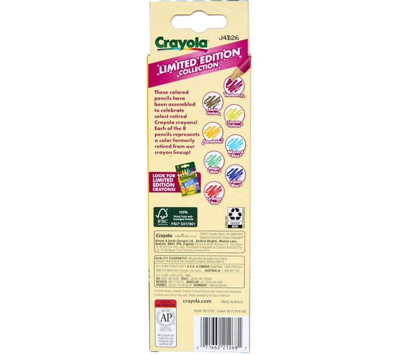 Crayola Limited Edition Colors Colored Pencils, 8 Count, Retired Colors - Image 4