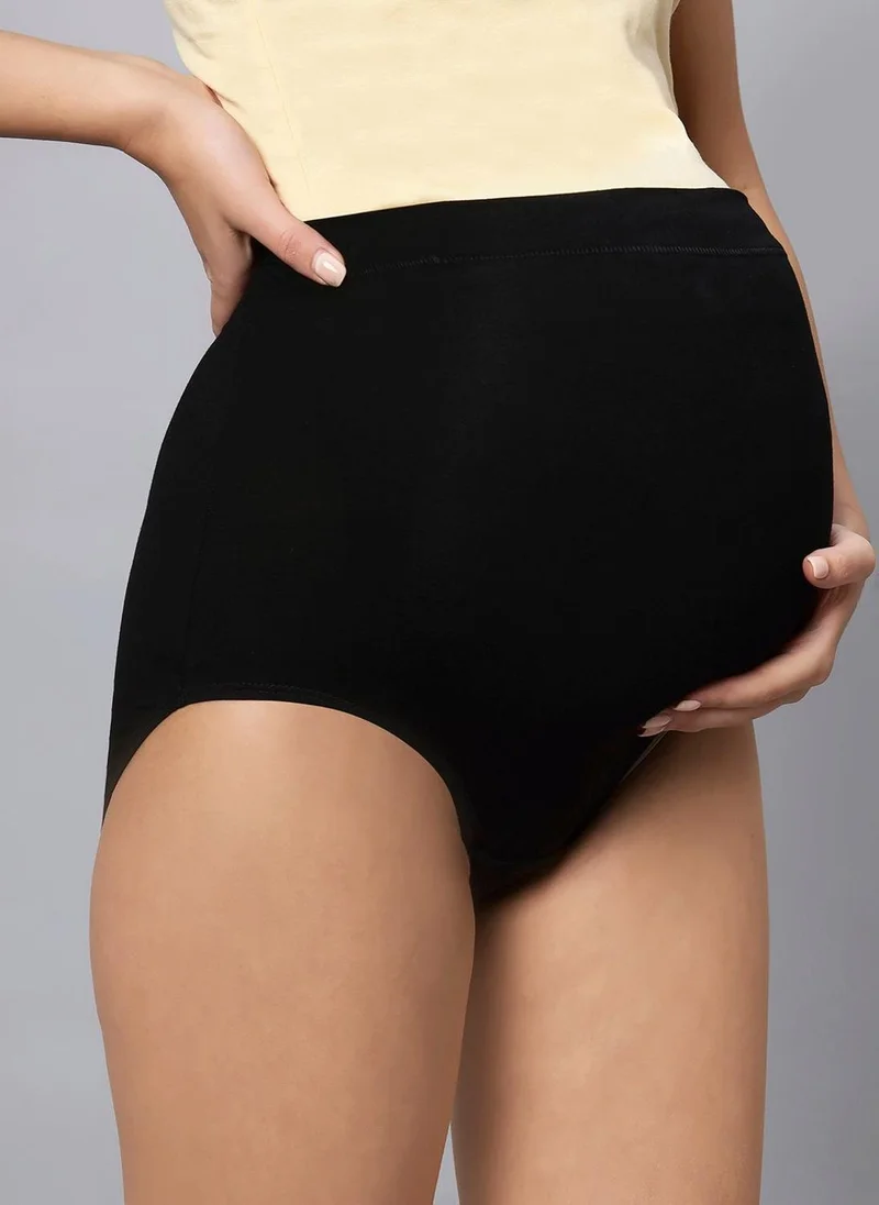 TUMMY  Pack of 2 High Waist Bamboo Cotton Pregnancy Pants with Full Belly Support Comfty Breathable for Women Panties for Women | Best Price UAE