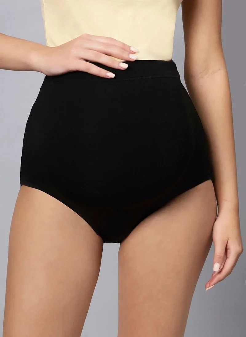 TUMMY  Pack of 2 High Waist Bamboo Cotton Pregnancy Pants with Full Belly Support Comfty Breathable for Women Panties for Women | Best Price UAE