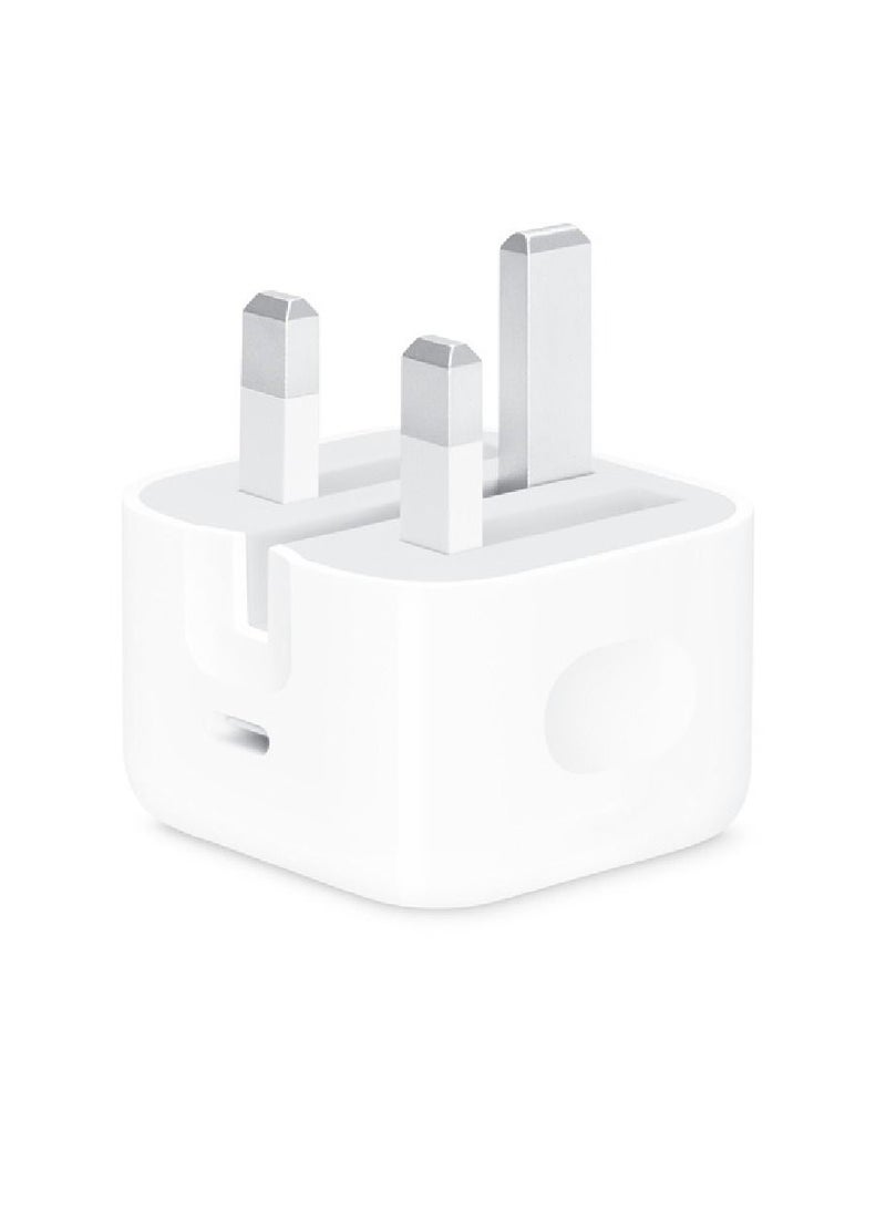 Yuwell - iPhone Charger 20W USB-C Power iPhone Adapter With Type-C To Lightning Cable Fast Charger White - Image 1