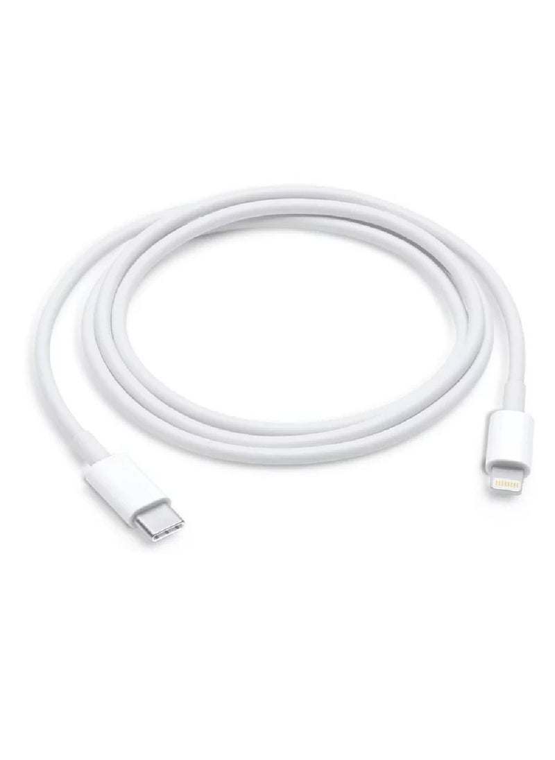 Yuwell - iPhone Charger 20W USB-C Power iPhone Adapter With Type-C To Lightning Cable Fast Charger White - Image 1