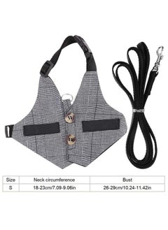 Ymiko Rabbit Vest Harness and Leash Set, Adjustable Formal Suit Cute Pet Harness Leash Set for Bunny Puppy Kitten Ferret and Other Small Animals for Kitten Small Animal Walking (S)  - Image 2